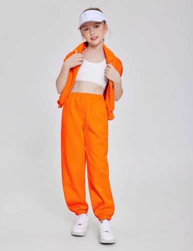 Image of Arshinet Girls 2 Piece Outfits Oversized Sweatshirt and Sweatpant Sweatsuit