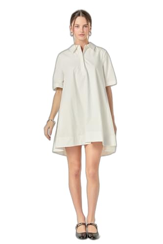 knee length dresses for ladies English Factory Women's Shirt Midi Dress main image 0