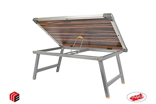 Maruti-Wood-Laminated-Multi-Purpose-Foldable-Laptop-Study-Table-with-2-Marker-Pen-and-1-Duster-and-White-Board-Paper-Holding-Clip-Silver-Border