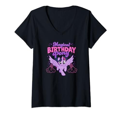 My Little Pony Birthday Twilight Sparkle Shirt Col V Cadeau Anniversaire