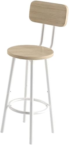 Miniatura 7 de Juego de mesa de pub de 3 piezas, mesa de bar redonda pequeña de 2 niveles y 2 taburetes de bar con respaldo, mesa de altura de barra y silla, juego