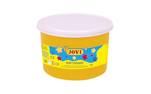 Jovi - Pâte à Jouer Souple, Soft Dough BLANDIVER, Pot 460g, Couleur Blanc, Idéal pour s'initier au Monde du modelage