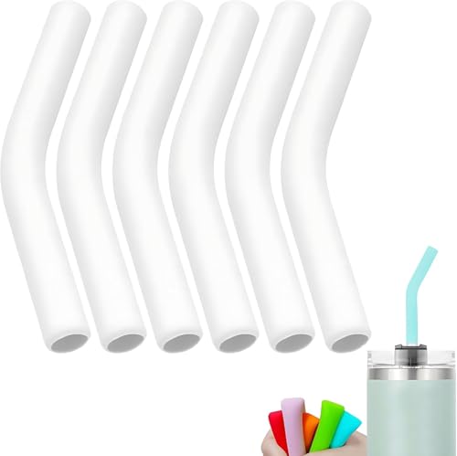6 Pzas Tapas de Silicón para Pitillos Reutilizables 8mm miniatura 1