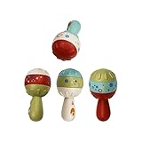Maracas de mano Los bordes son suaves y redondos, sin rebabas, y no dañarán la piel.