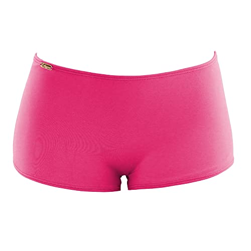 Calcinha de Biquíni Shortinho Sunga Feminina Tamanho:GG;Cor:Rosa Pink