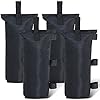 ABCCANOPY Canopy Weights Set of 4-120LBS Sand Bags for Pop up Tent, Weight Bags for Outdoor Gazebo, Trampoline, Pergola, Black (Without Sand)