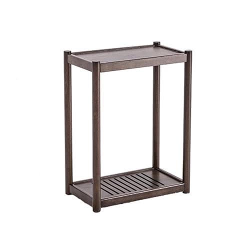Soporte CPU Bajo Mesa Soporte de CPU móvil de 2 niveles, soporte de torre de madera for PC con ruedas invisibles, soporte de caja principal de PC de pie for el hogar y la Oficina Soporte para CPU(Brui