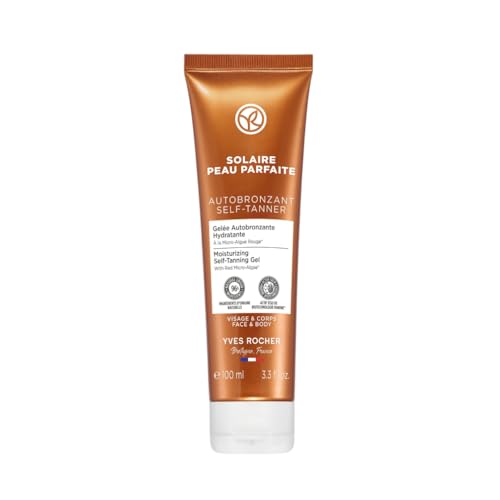 Yves Rocher SOLAIRE PEAU PARFAITE Selbstbräunungs-Milch - Selbstbräuner für Gesicht & Körper - Selftanning Creme 100 ml Yves Rocher SOLAIRE PEAU PARFAITE Selbstbräunungs-Milch - Selbstbräuner für Gesicht & Körper - Selftanning Creme 100 ml