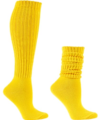 Image of Galsang Women's Slouch Socks, Long Scrunch Knit Casual Socks for Girls, B206