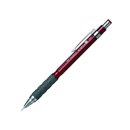 Image of Tombow Sh-300 Grip Mechanical Pencil|Tip size 0.5mm|Ideal for Students,Adults, Home, School, Office, Stationery Use|Writing, Sketching, Drawing,Mandala Art|Burgundy