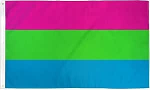 Amazon.com : Polysexual Flag 3x5ft LGBTQIA Poly Pride Polysexual Pride ...