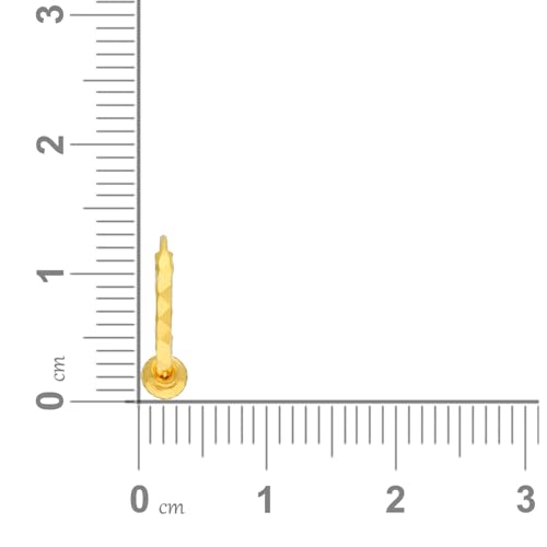 Malabar Gold & Diamonds 22k Yellow Gold Earrings for Kids | 22 kt (916) BIS Hallmark Gold Stud Earrings for Birthday & Festive Gift - Image 3