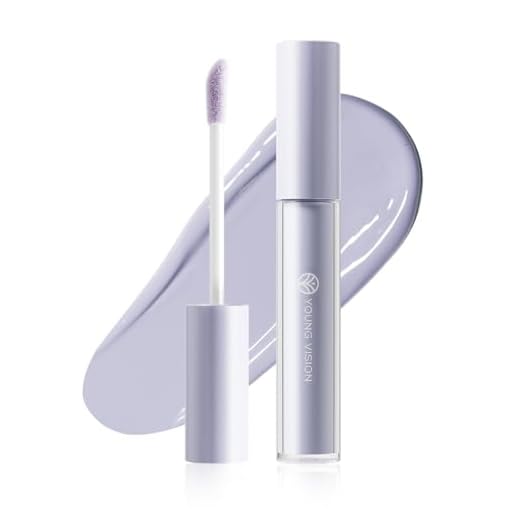 YOUNG VISION Purple Color Correcting Concealer Corrector, Long Lasting Brightening Full Coverage Weightless All-Day Liquid Concealer, Natural Coverage, Purple for Sallow Skin & Yellow Undertones