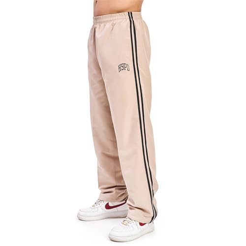 Image of HYPD Urban Track Pants for Men | Dry Fit Mesh Gym Wear | Zippered Bottom, Back Pocket | Relaxed Fit Joggers for Sports, Workout, Running & Casual Wear