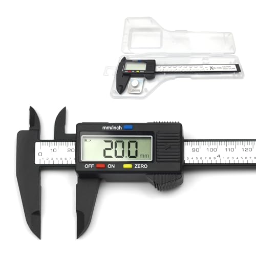 Xcel Home Digital Vernier Caliper 150mm with LCD Display, Electronic Calipers Measuring Tool, Precision Micrometer for mm/Inch Conversion, Internal & External Measurements
