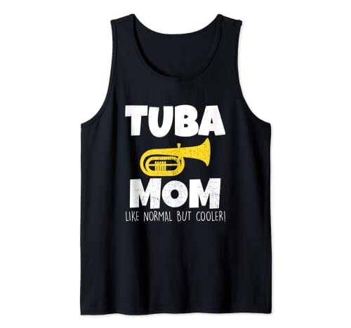 Tuba mamá como normal pero más fresco divertido marcha banda Camiseta sin Mangas