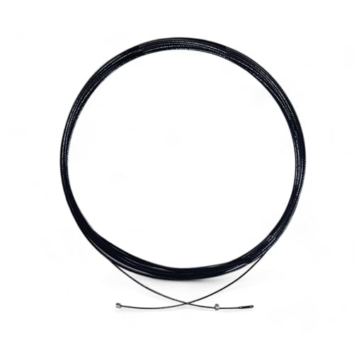 Springseil Kabel, Ersatzkabel für Springseil, Stahlseil für Springseil, Speed Rope Kabel, Ersatzkabel für Sprungseil, Crossfit Springseil Kabel, Ersatzkabel für Crossfit (Schwarz, 2.0mm)