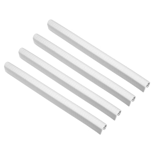 PATIKIL Protector de Borde de Tabla de Skate de 8.7 Pulgadas, 4 Piezas de Protección de Borde de Tabla de Skate, Blanco