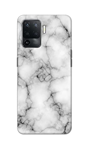 Image of Light White Marble Texture Natural Pattern Hard Back Case Cover for Oppo F19 Pro Back Cover -(J5) VNS2230