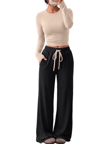 Image of Trendy Queen Women's 2 Piece 2026 Fall Fashion Lounge Set with Pockets