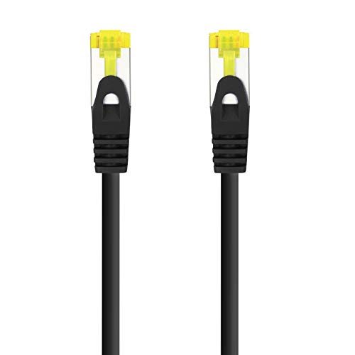 NANOCABLE 10.20.1900-L30-BK - RJ45 LSZH CAT.6A SFTP AWG26 Network Cable, Black, 30 cm, Black/White - Image 2