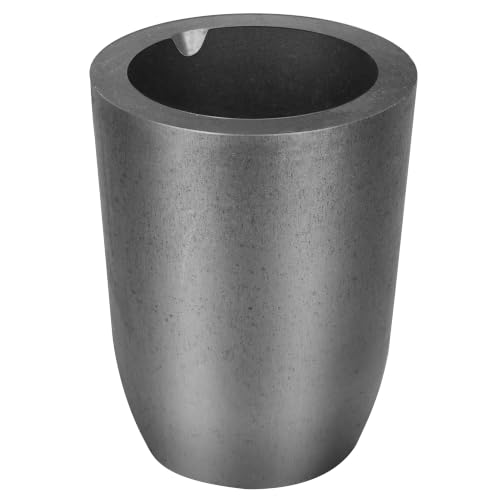 CANALHOUT 3.5Kg Graphite Crucible w/Pouring Spout for Melting Metal