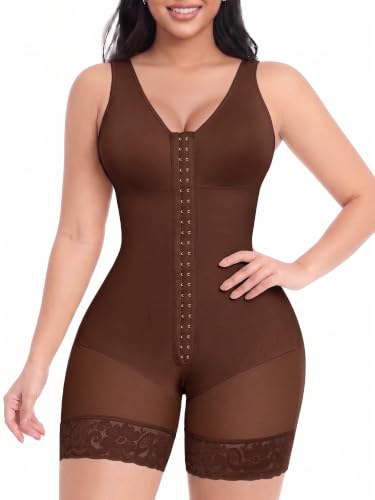 Image of YIANNA Fajas Colombianas Shapewear for Women Tummy Control Full Body Shaper Butt Lifter with Zipper Crotch