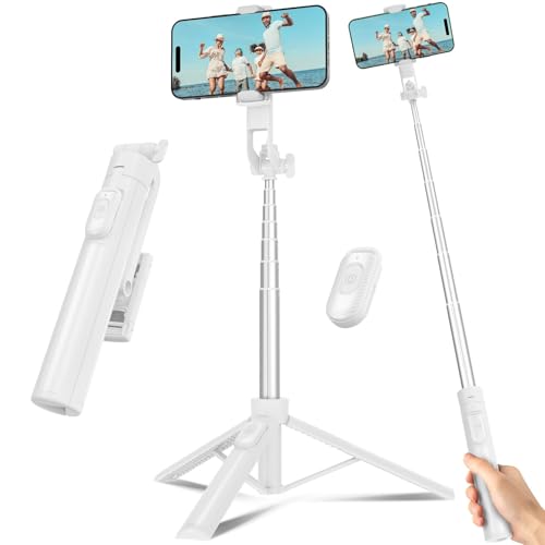 Selfie Stick Travel Tripod for Cell Phone with...
