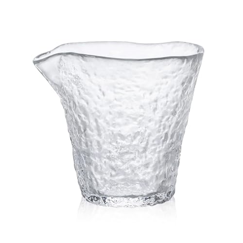 Japanese Handcrafted Sake Cups – Exquisite Artisan Glassware for Cold Sake & Shochu, Elegant Drinkware for Any Occasion, Made in Japan (First Snow Sake Carafe, Carafe 8.4 fl oz - 250ml)