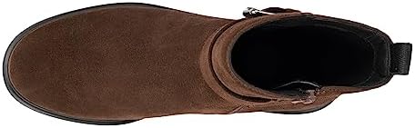 ECCO Women's Amsterdam Waterproof Buckle Ankle Boot, Coffee Suede, 9-9.5 | Image 3
