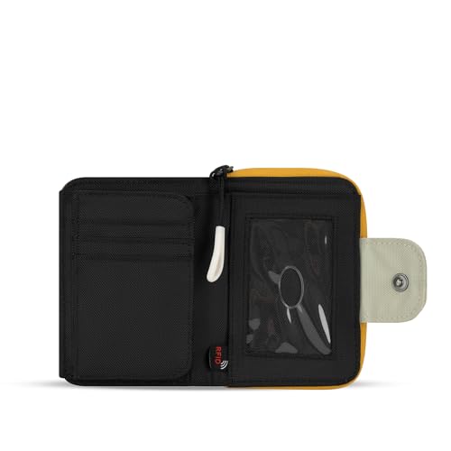 Image of Sherpani Barcelona, Nylon Bifold Zipper Pocket Wallet for Women, Travel Bag, RFID Protection
