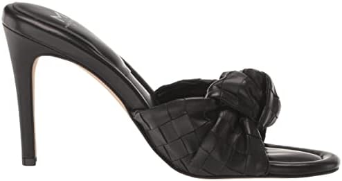 Marc Fisher LTD Women's Janna Heeled Sandal, Black Leather, 9.5 | Image 5