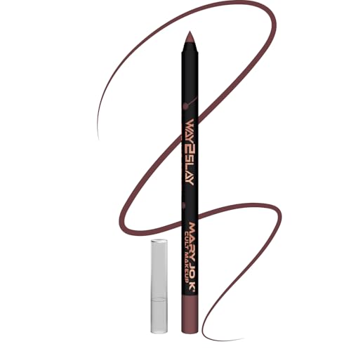 MARY JO K Matte Lip Pencil | Bold Definition | Creamy Matte Formula | Intense Color Payoff | Long-Lasting Wear | Precision Tip | Castor Oil | 1.5g | 11 Tokyo Brown