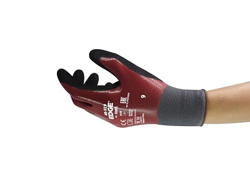 Ansell EDGE 48-919 Professional Work Gloves, Abrasion Resistant Nitrile Coating with Firm Grip, Multipurpose Protection Gloves, Mechanical and Industrial Safety, Grey, Size S (1 Pair) (B0D37MB2G1) Amazon Price History, Amazon Price Tracker