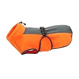 HINTRMENT Chaqueta para Perro y Cálida Tejido Reflectante, Talla S Color Naranja, Abrigo para Clima Frío y Paseo, Ropa para Perros Grandes como Golden Retriever y Labrador