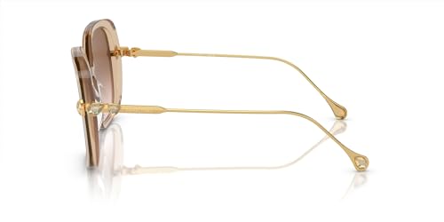 Swarovski SK6011 Sunglasses, Beige Transparent/Gradient Brown, 55 mm3