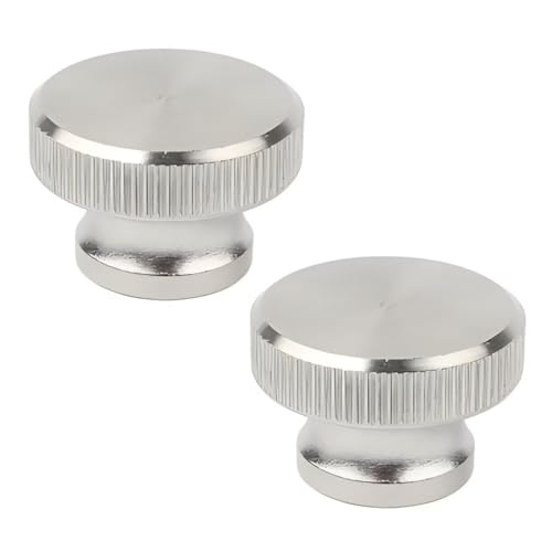 SYDARSYN M8 Tuercas Moleteadas de Cabeza Alta Acero Inoxidable (Agujero Ciego) Tuercas de Pulgar Pomos Moleteados Redondos (2 Piezas)