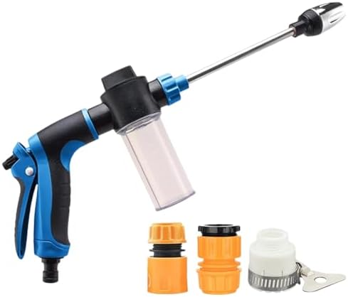 Hidrolimpiadora de Agua | Pulverizador de Manguera para Jardín a Alta Presión,Accesorios De Limpieza Multifuncionales Giratorios para Coche Barco Cercas Paredes Patio Terraza Suelo Exterior