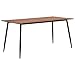 Produktbild vidaXL Esstisch Rustikal Elegant Küchentisch Esszimmertisch Speisetisch Tisch Esszimmer Küche Braun 140x70x75cm MDF-Tischplatte Stahlbeine