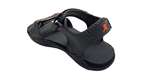 Image of Sparx Men's Black Red Colour SS0124G Series Synthetic Floater Sandal