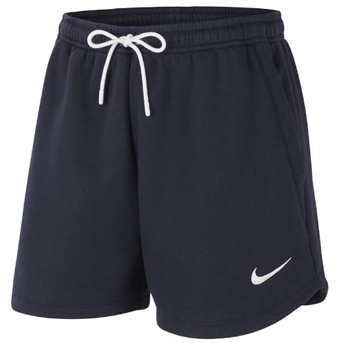 NIKE Damen W Nk Flc Park20 Kz Shorts, Obsidian/White/White, XL EU – Ansicht 1