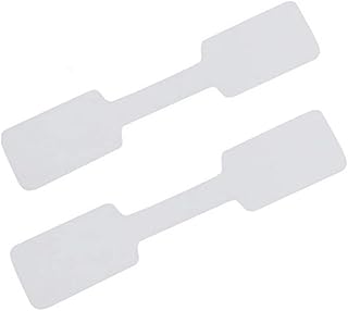 LALAFINA 200pcs Jewelry Lable Jewelry Cards Jewelry Bracelets Display Hanging Tags Fold Tags Watch Labels Empty Tag A Necklace Blank Necklace Hanging Price Ring White Stickers
