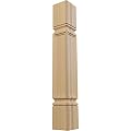 Ekena Millwork COL05X05X35KECH Kent Raised Panel Cabinet Column (Top Block: 6", Bottom Block: 7"), 5"W x 5"D x 35 1/2"H, Cherry