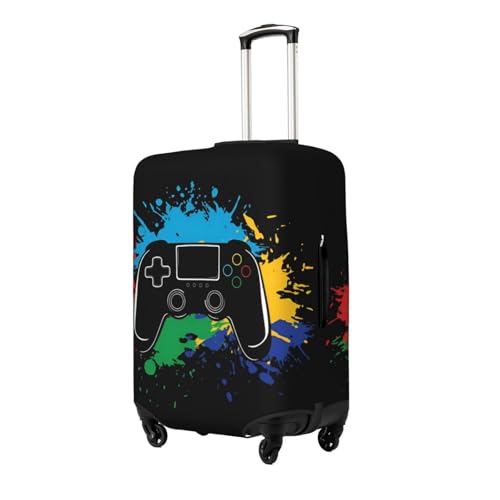 Game Controller Joystick Travel Luggage Cover Fits 18-32 Inch Luggage, Elastic Suitcase Cover Protector with Concealed Zipper for Wheeled Suitcase Tsa Approved2