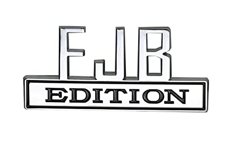 Image of FJB Edition Emblem Car Bumper Sticker Badgeslide ?Fender Badge Replacement with 3M Strong Adhesive (Chrome) FD-FJB#1
