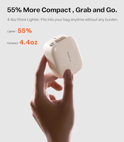 Image of TORRAS FlexLine 35W USB C Charger, Dual-Port GaN Retractable Charger, Gold