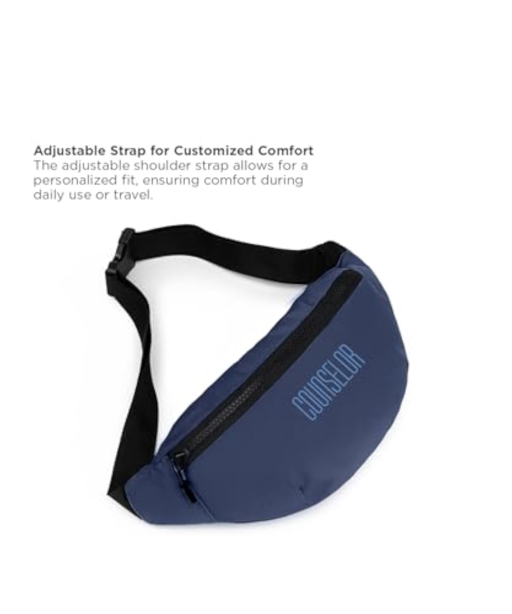Adjustable Strap Polyester Crossbody Waist Pack Bag for Travel