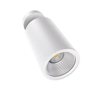 Goldmedal Bibo Black 7W LED Surface Spotlight with Adjustable Base - Neutral White (4000K) | Pack of 1 | Beam Angle: 36? |Up to 80 Lumens per Watt | Dimension: ?50X82mm | Body Colour: Black