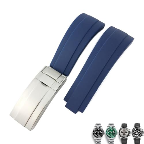 Bracelet en caoutchouc 21mm étanche pour montre Rolex Submariner GMT