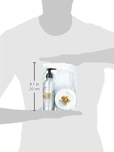 Greenland cadeauset: Scrub glove douchegel 200 ml met pomp & body boter 120 ml, papaya citroen - Image 5